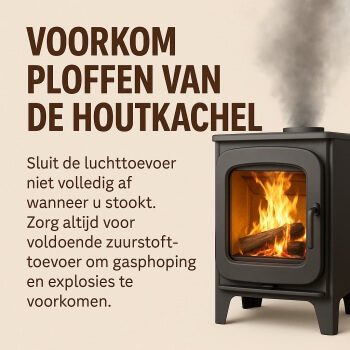 Ploffen van de houtkachel