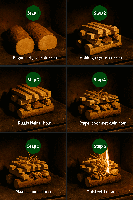 zwitserse aansteekmethode greenfire haardhout en houtbriketten zuidlaren