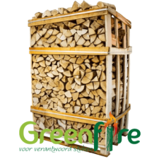 Berken- en essen haardhout 1,6 m³ ovengedroogd, ideaal voor haard