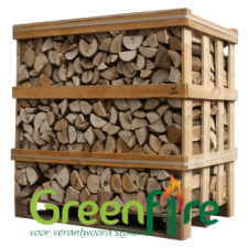 Eiken 1.0 kuub haardhout ovengedroogd, hoog rendement kachelhout