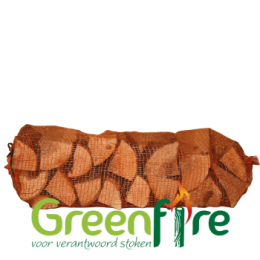 Berken- Elzen haardhout ovengedroogd, snel en warm vlammenspel