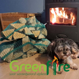 Net openhaardhout ovengedroogd, schoon en direct te gebruiken