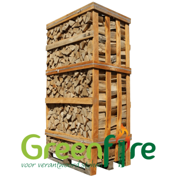Elzen haardhout 1,8 m³ ovengedroogd, snelle ontbranding