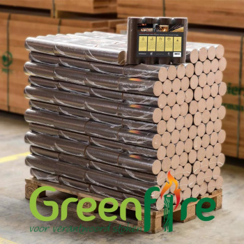 Pollmeier Nestro briketten pallet, duurzaam stoken