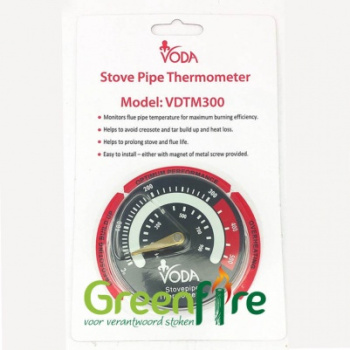 Kachelthermometer magnetisch, voorkomt oververhitting van de kachel